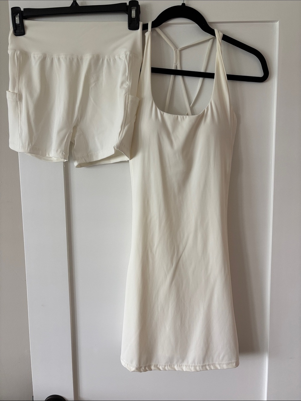 Womens White Activewear Tennis Pickleball Dress Set by Alyth